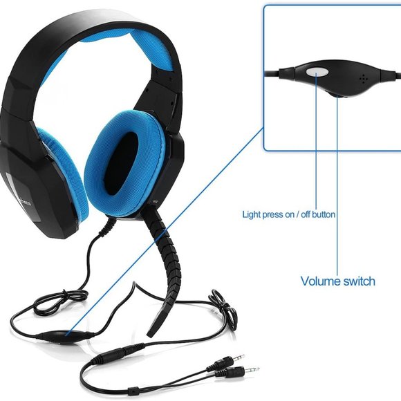 NWT BADASHENG 5 IN 1 GAMING HEADSET: PS4, IPAD - Picture 5 of 11